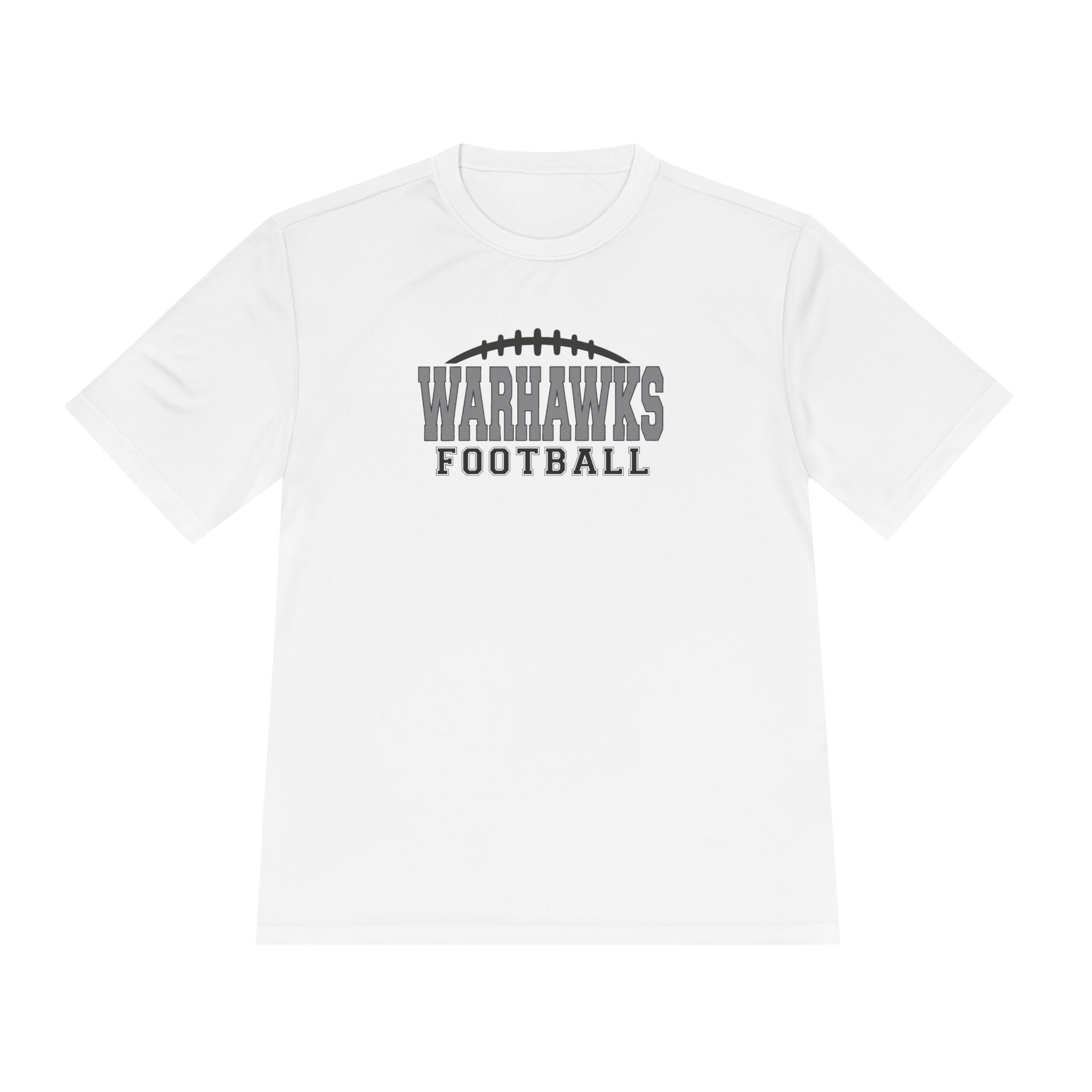 Adult Unisex Westerville Central Warhawks Football Laces Graphic Sport-Tek Competitor Performance Tee