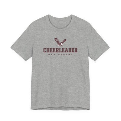 Adult Unisex New Albany Cheer Eagle Graphic Short Sleeve Bella + Canvas Soft Tee