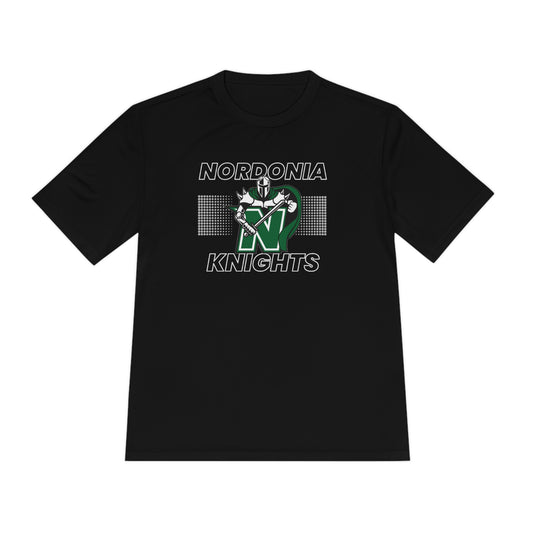 Adult Unisex Competitor Performance Logo Short Sleeve Graphic Tee - Nordonia Knights