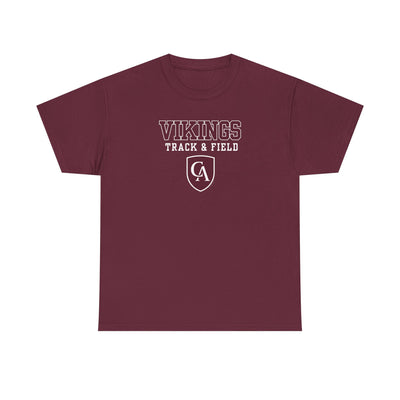Adult Unisex Columbus Academy Vikings Track & Field Graphic Short Sleeve Gildan Heavy Tee
