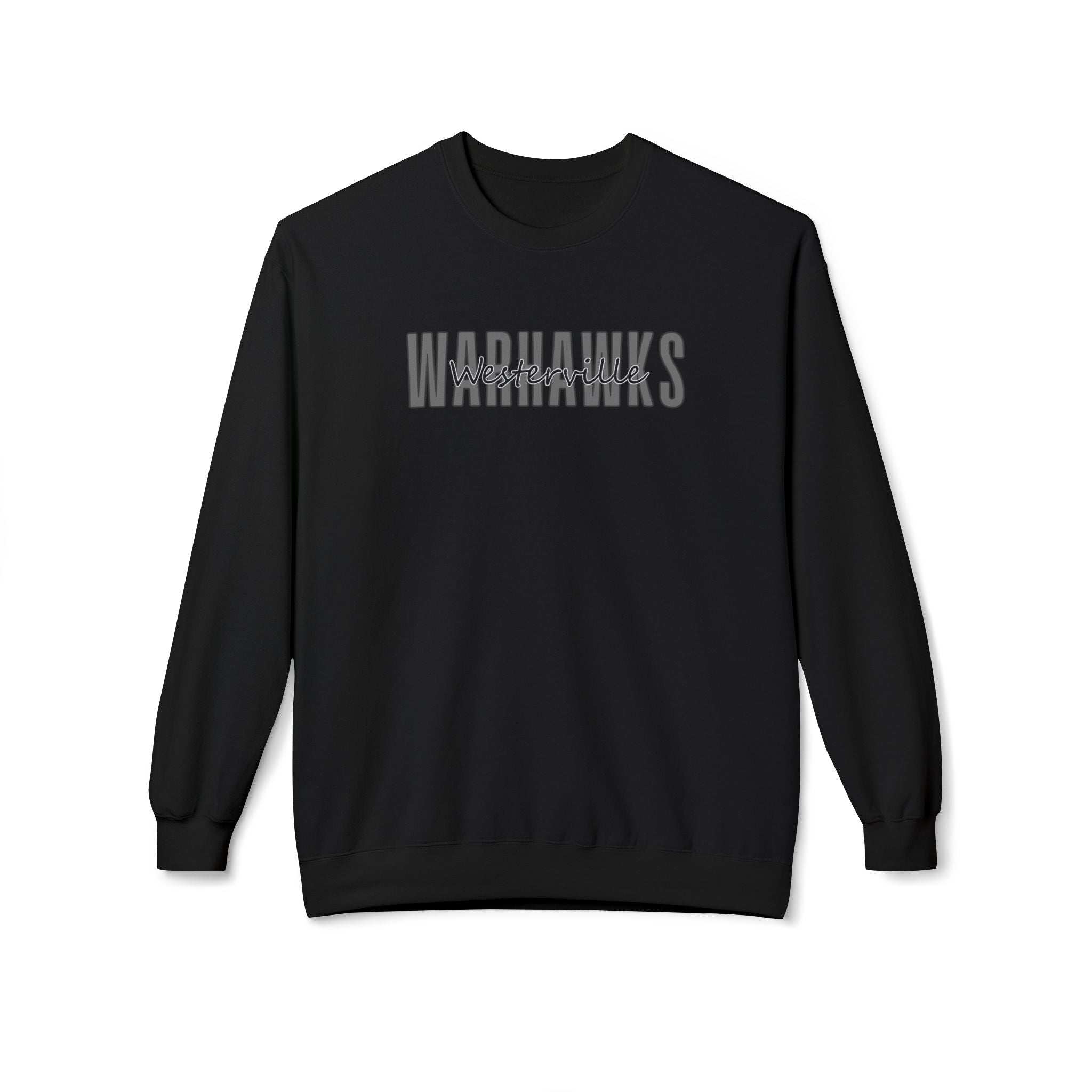 Adult Unisex Westerville Central Warhawks Spirit Script Graphic Soft Style Sweatshirt