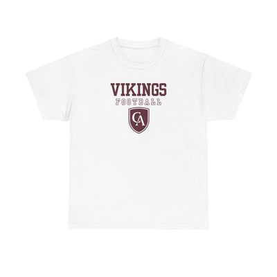 Adult Unisex Columbus Academy Vikings Football Graphic Short Sleeve Gildan Heavy Tee