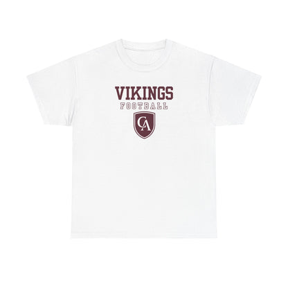 Adult Unisex Columbus Academy Vikings Football Graphic Short Sleeve Gildan Heavy Tee