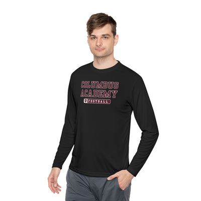 Adult Unisex Columbus Academy Football Graphic Sport-Tek Competitor Performance Long Sleeve Tee