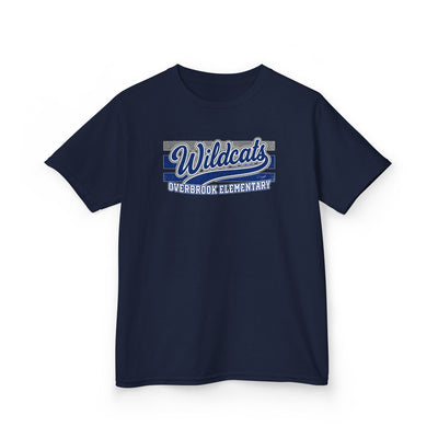 Youth Overbrook Elementary Wildcats Vintage Distressed Spirit Graphic Gildan Classic Tee