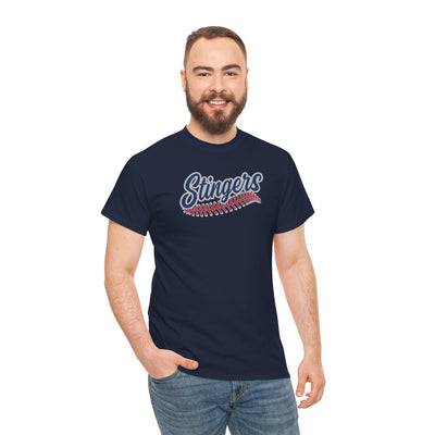Adult Unisex Stingers Softball Stitches Graphic Short Sleeve Gildan Heavy Tee