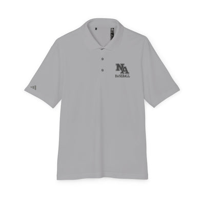 Adult Unisex Adidas Performance Polo with Classic Black Baseball New Albany Logo Embroidery