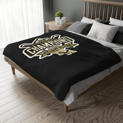 NAHS Baseball Official 2026 STATE CHAMPION Super Soft Reversible Velveteen Microfiber Blanket (Two-sided print)