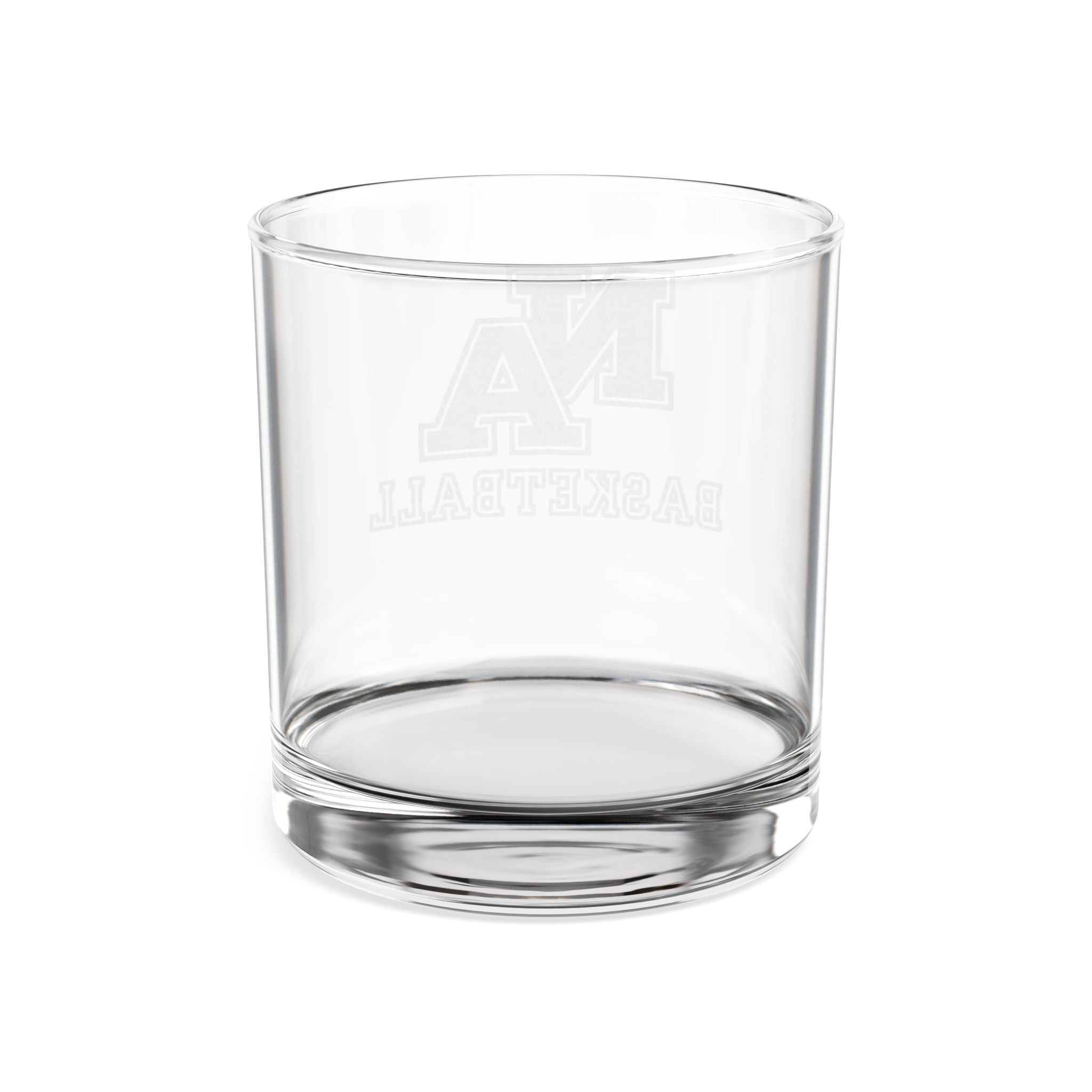New Albany Eagles Basketball Classic Logo Engraved Rocks Glass