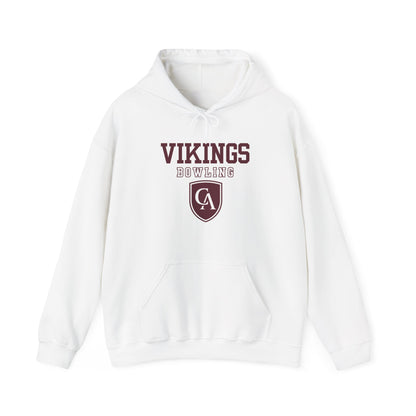 Adult Unisex Columbus Academy Vikings Bowling Graphic Gildan Heavy Blend Hoodie