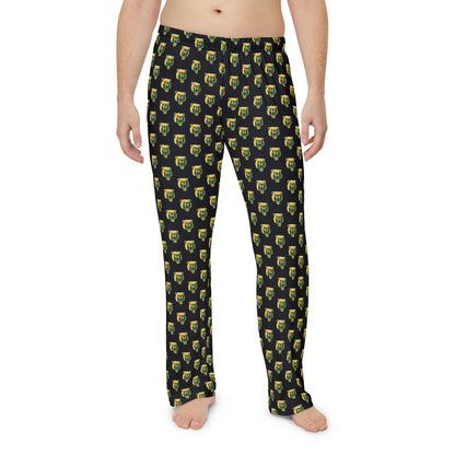 Adult Unisex Black Pajama Pants with Allover Brooke Bruin Print