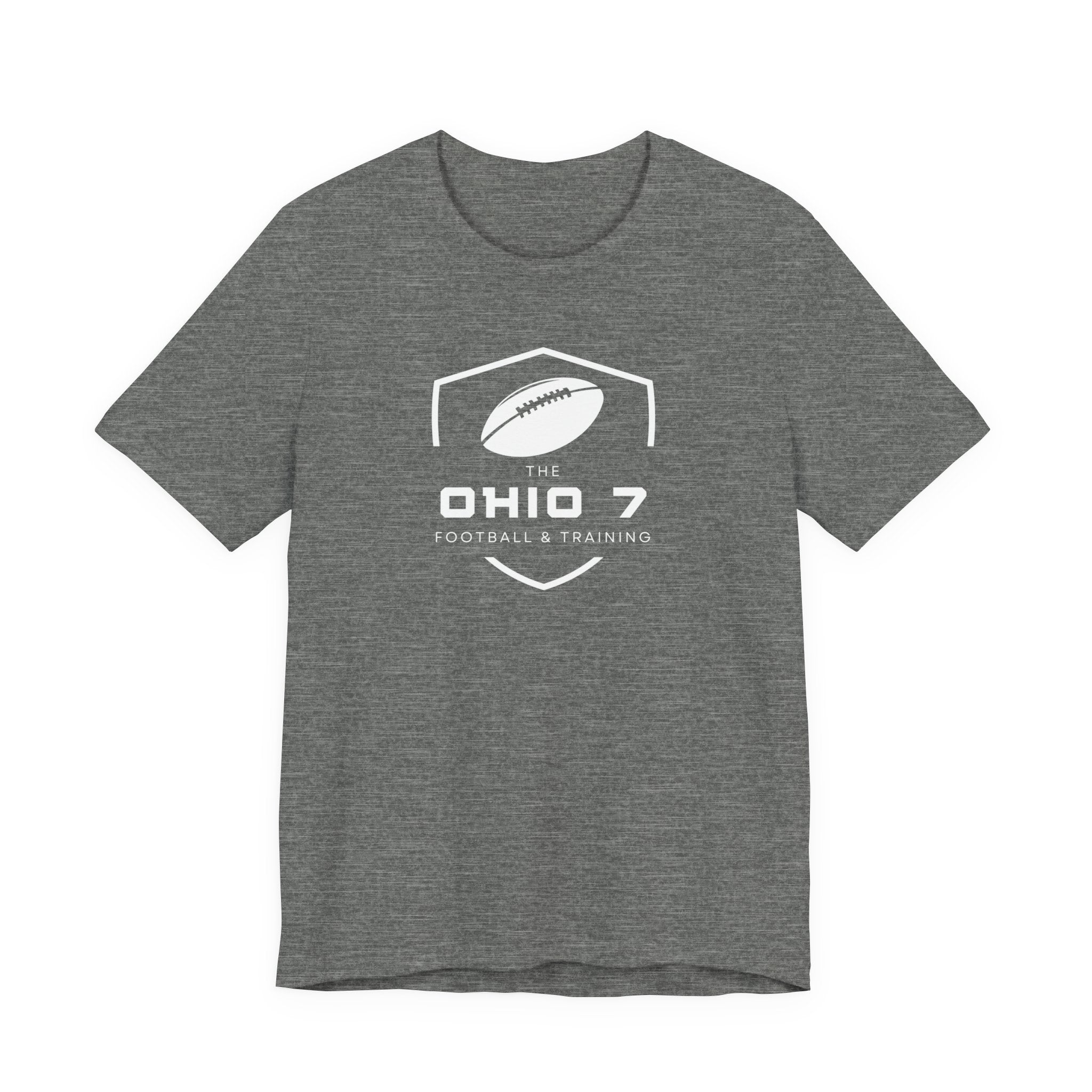 Adult Unisex The Ohio 7 White Logo Short Sleeve Bella + Canvas Soft Tee