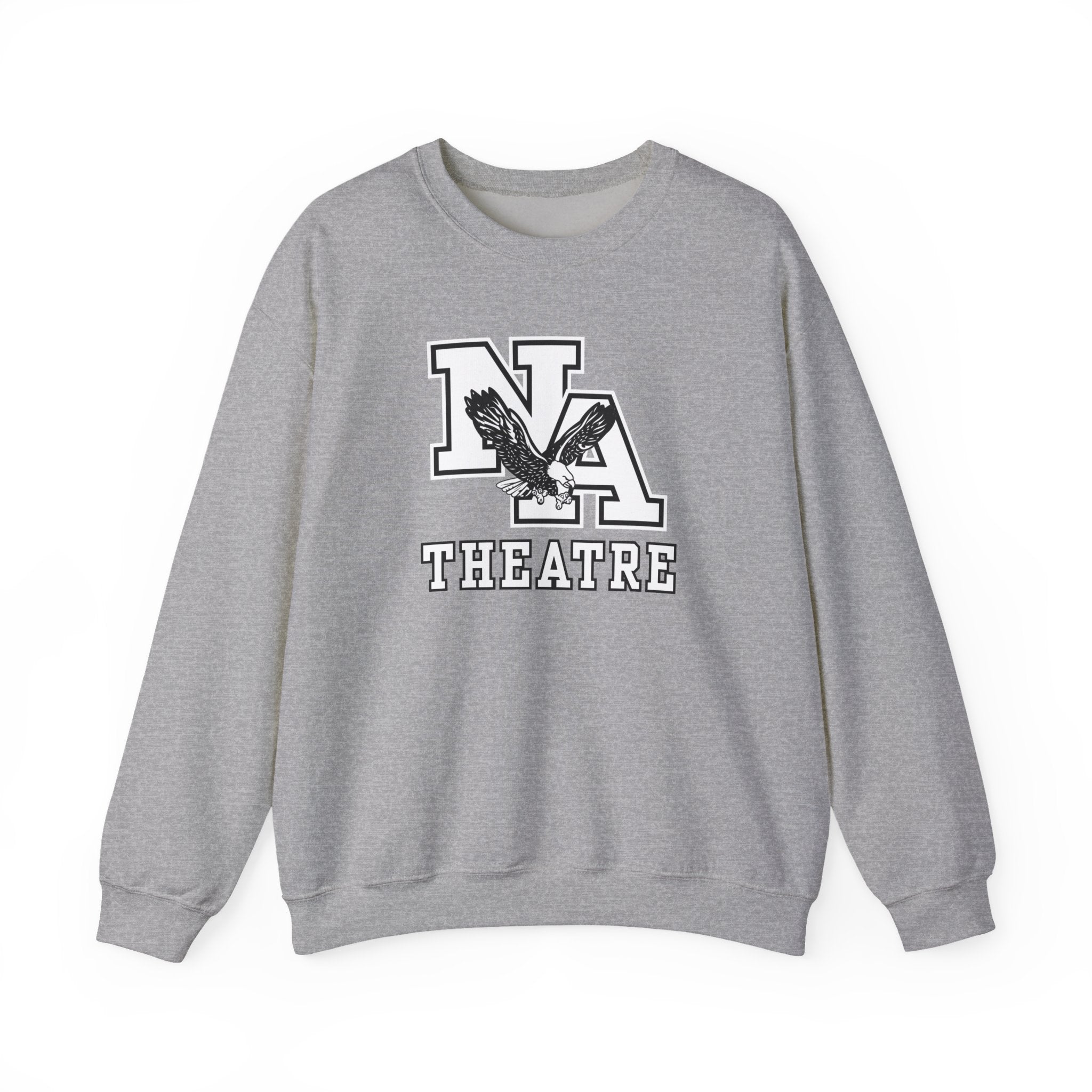 Adult Unisex White/Black Classic NA Theatre Logo Graphic Sweatshirt