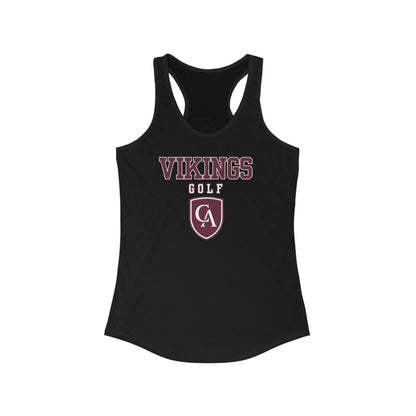 Women's Columbus Academy Vikings Golf Graphic Next Level Racerback Tank