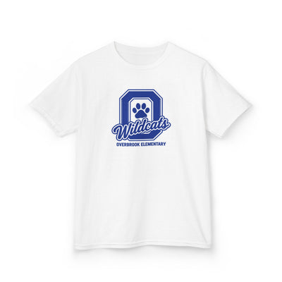 Overbrook Elementary Wildcats Block Letter Graphic Gildan Classic Tee