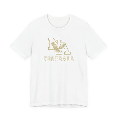 Adult Unisex New Albany Football Gold Classic Logo Graphic Short Sleeve Soft Tee