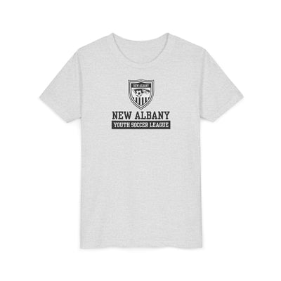 Youth New Albany Youth Soccer League Game Day Graphic Short Sleeve Bella + Canvas Soft Tee