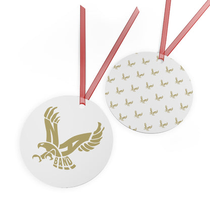 Band Eagle Double-Sided Print Metal Ornament