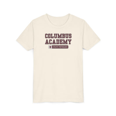 Youth Columbus Academy Athletic Performance Graphic Short Sleeve Bella + Canvas Soft Tee