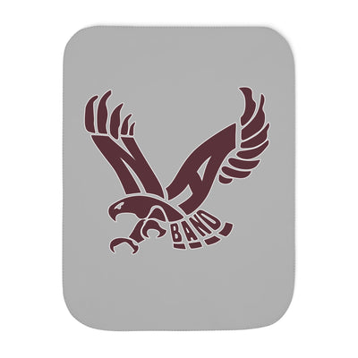 NAHS Marching Band Eagle Graphic So-Soft Sherpa Blanket