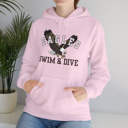 Adult Unisex Swim & Dive Flying Eagle Graphic Hoodie