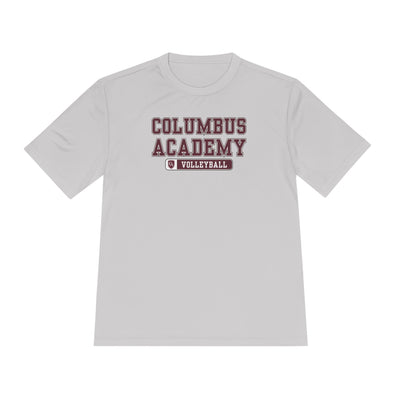 Adult Unisex Columbus Academy Volleyball Graphic Sport-Tek Competitor Performance Tee