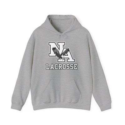 Adult Unisex Classic White Lacrosse Graphic Hoodie