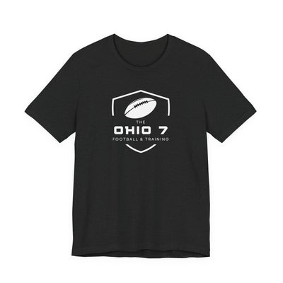 Adult Unisex The Ohio 7 White Logo Short Sleeve Bella + Canvas Soft Tee