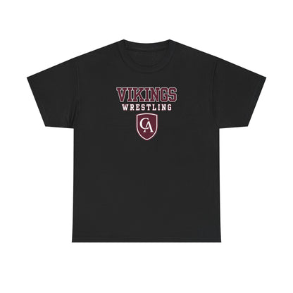 Adult Unisex Columbus Academy Vikings Wrestling Graphic Short Sleeve Gildan Heavy Tee