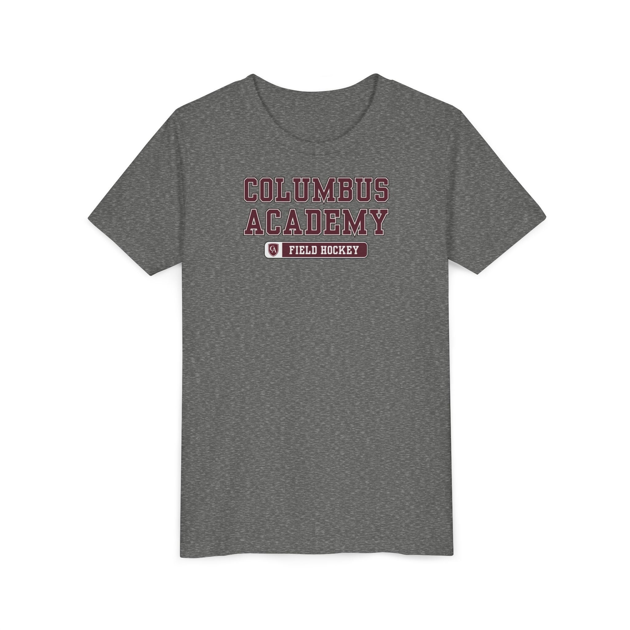 Youth Columbus Academy Field Hockey Graphic Short Sleeve Bella + Canvas Soft Tee