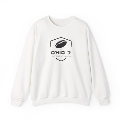 Adult Unisex The Ohio 7 Black Logo Gildan Heavy Blend Crewneck Sweatshirt
