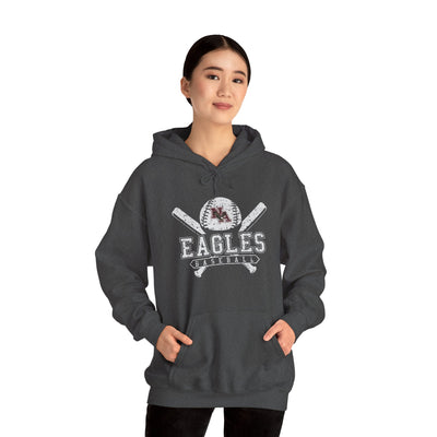 Adult Unisex Vintage Eagles Crossed Bats Graphic Hoodie