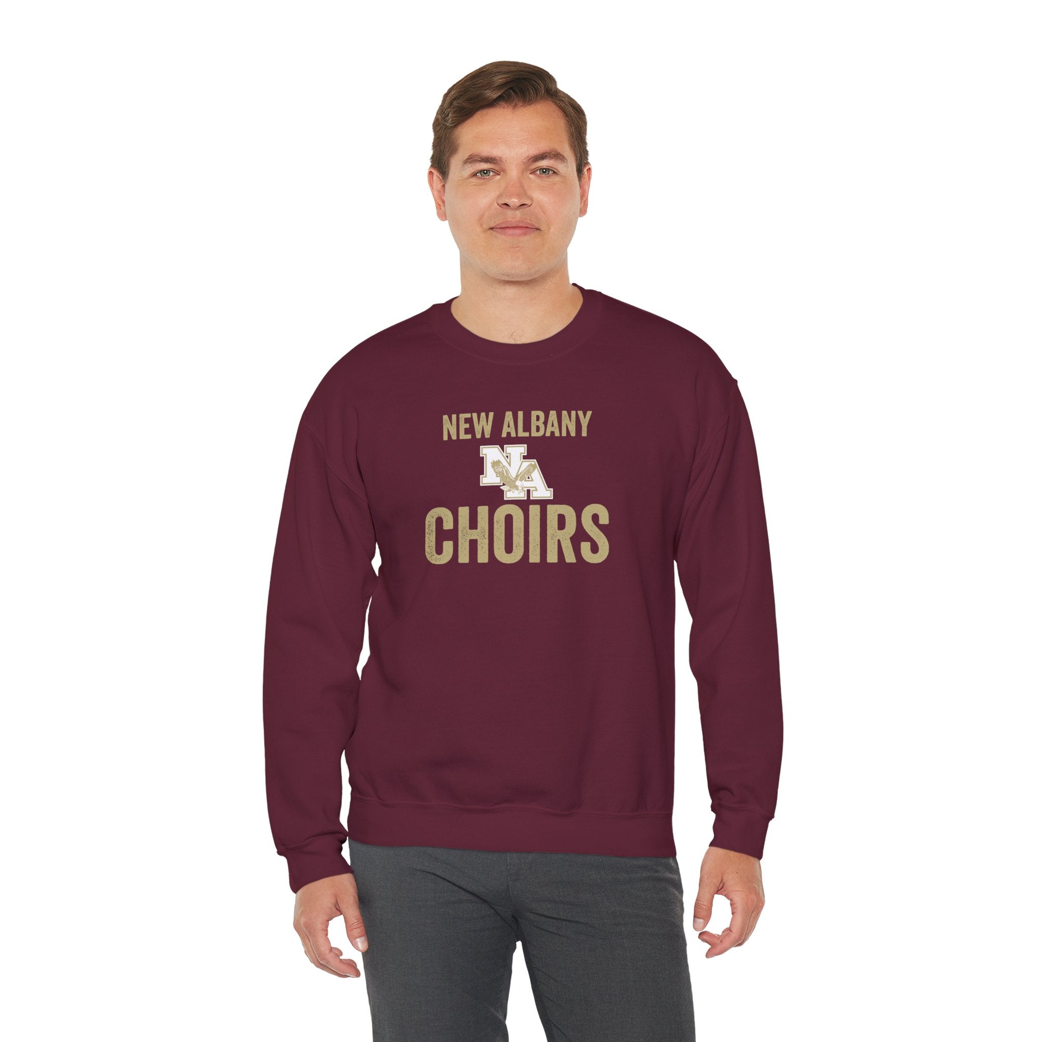 Adult Unisex Vintage Distressed New Albany Choirs Graphic Sweatshirt