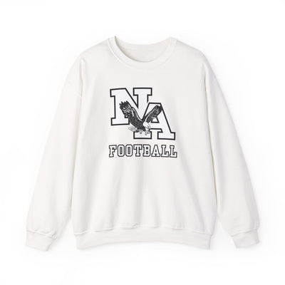Adult Unisex Classic Logo White Football Graphic Sweatshirt