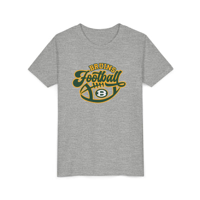 Youth Bruin Script Football Graphic Short Sleeve Soft Tee