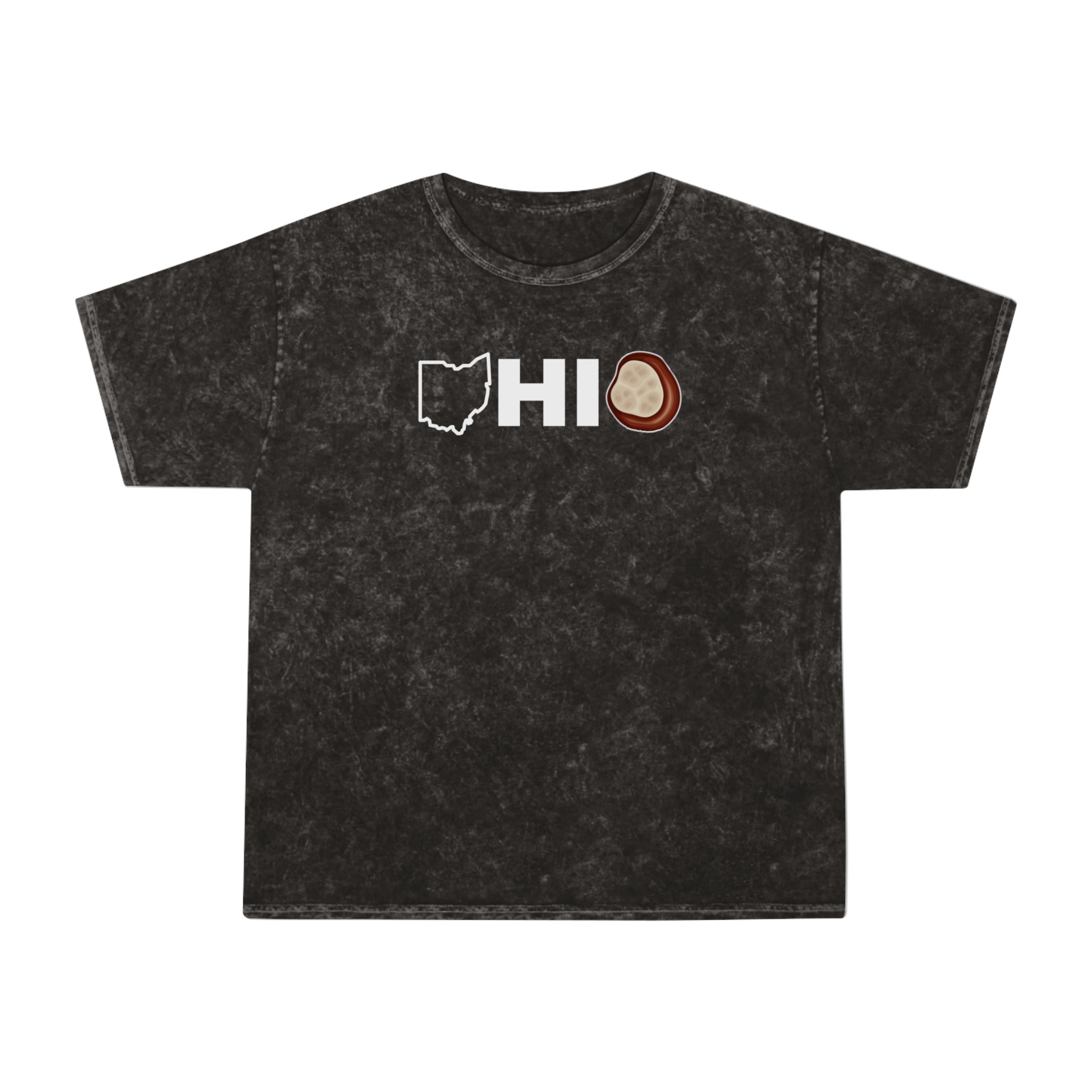 Adult Unisex Ohio Graphic Mineral Wash Short Sleeve Graphic Tee