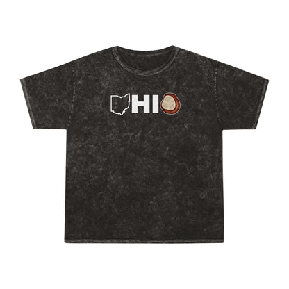 Adult Unisex Ohio Graphic Mineral Wash Short Sleeve Graphic Tee