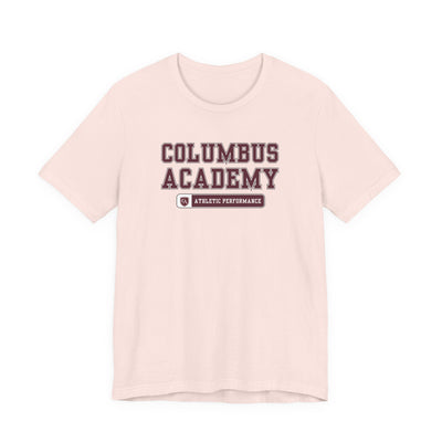 Adult Unisex Columbus Academy Athletic Performance Graphic Short Sleeve Bella + Canvas Soft Tee
