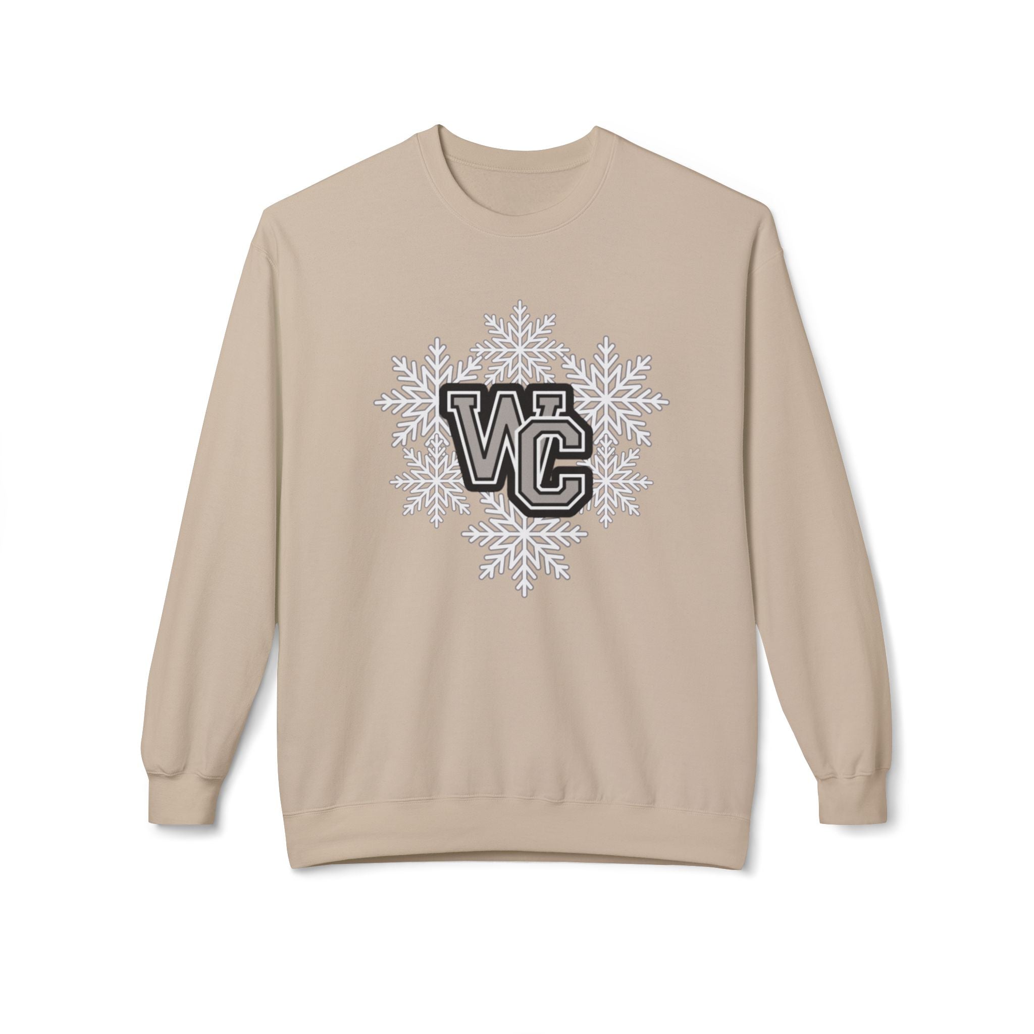 Adult Unisex Westerville Central Spirited Snowflake Graphic Soft Style Sweatshirt
