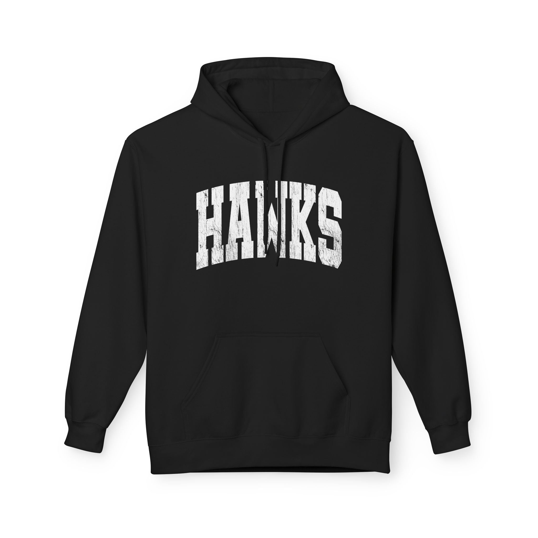 Adult Unisex Westerville Central Distressed Oversized Hawks Graphic Soft Style Hoodie