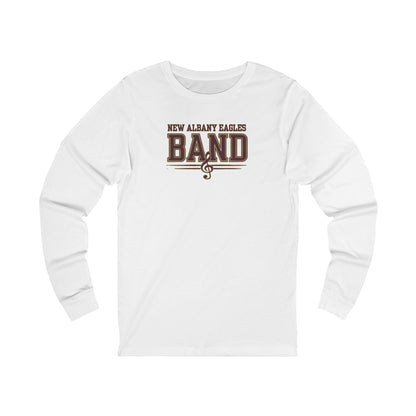Adult UnisexNew Albany Eagles Band Musical Note Graphic Long Sleeve Soft Tee