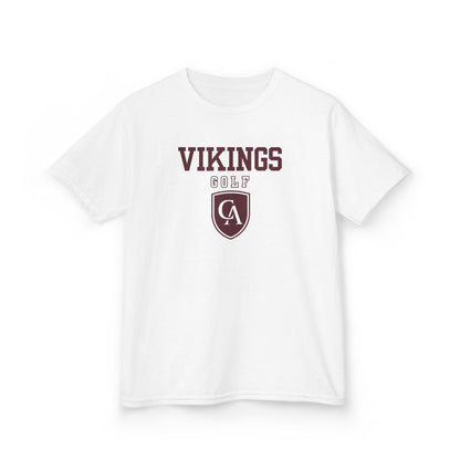 Youth Columbus Academy Vikings Golf Graphic Short Sleeve Gildan Heavy Tee