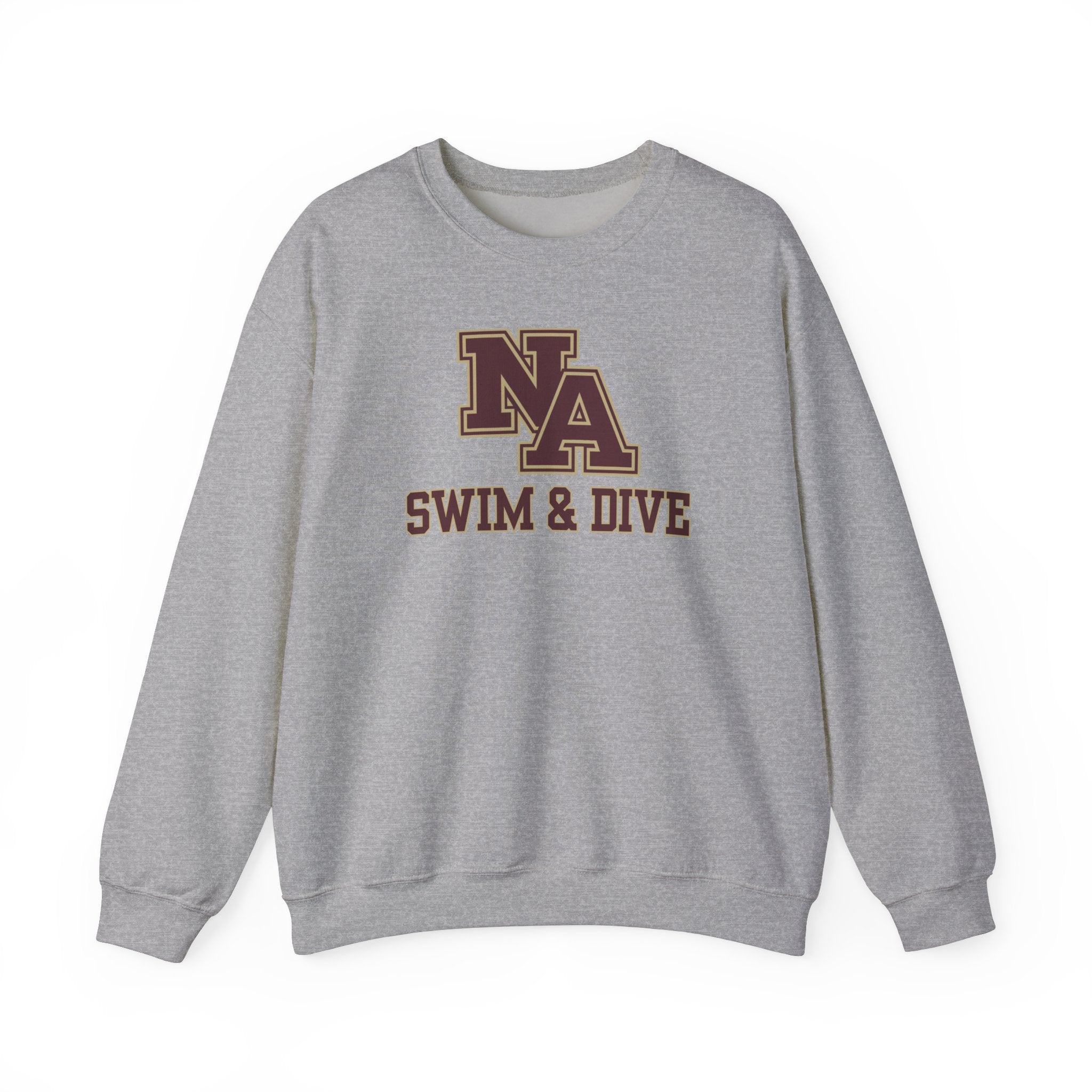 Adult Unisex Swim & Dive Classic Logo with Word Pool Back Graphic Sweatshirt