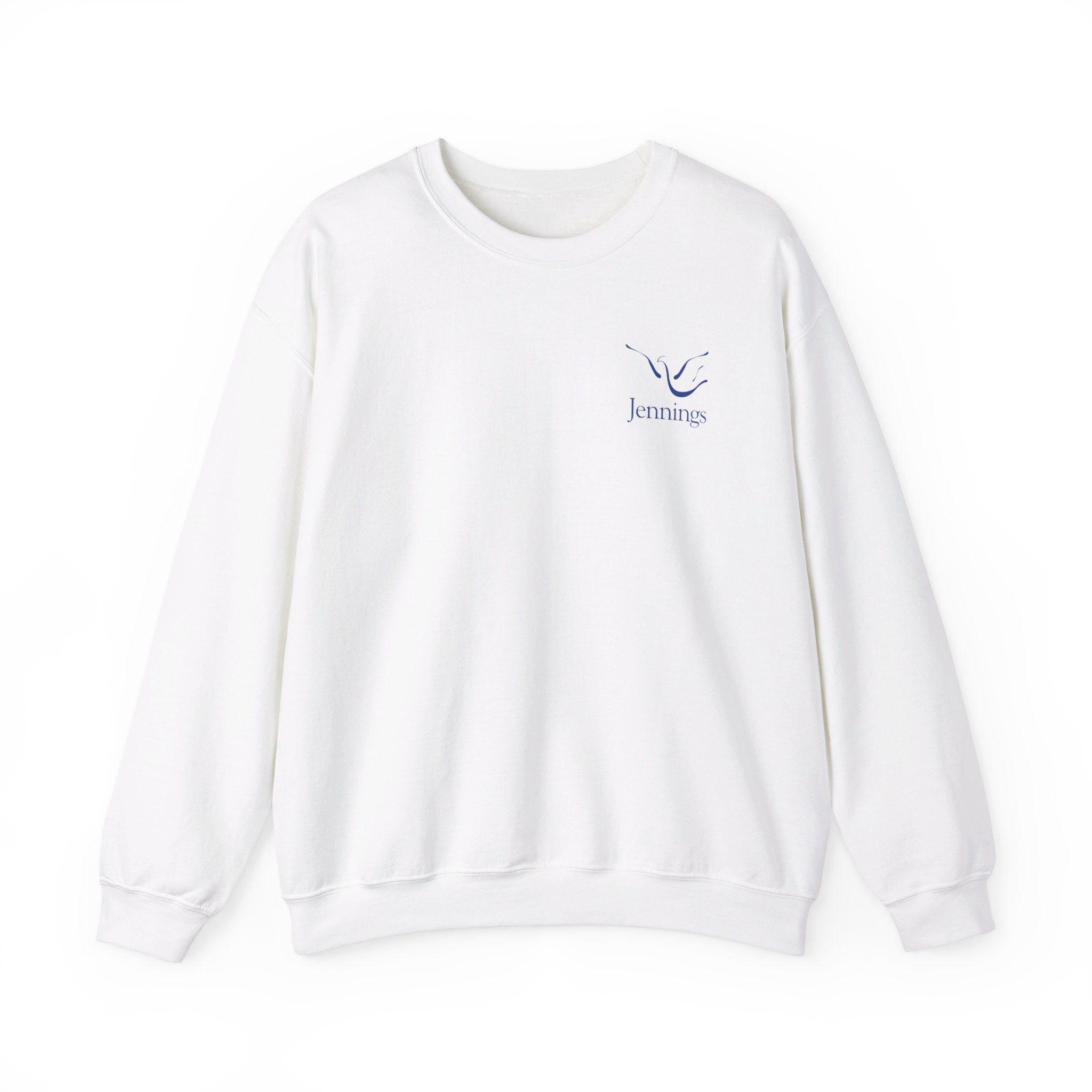 Adult Unisex Heavy Blend Sweatshirt - Blue Jennings Logo