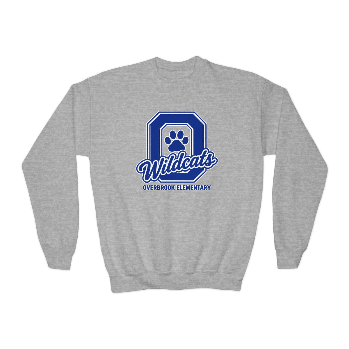 Youth Overbrook Elementary Wildcats Block Letter Graphic Sweatshirt