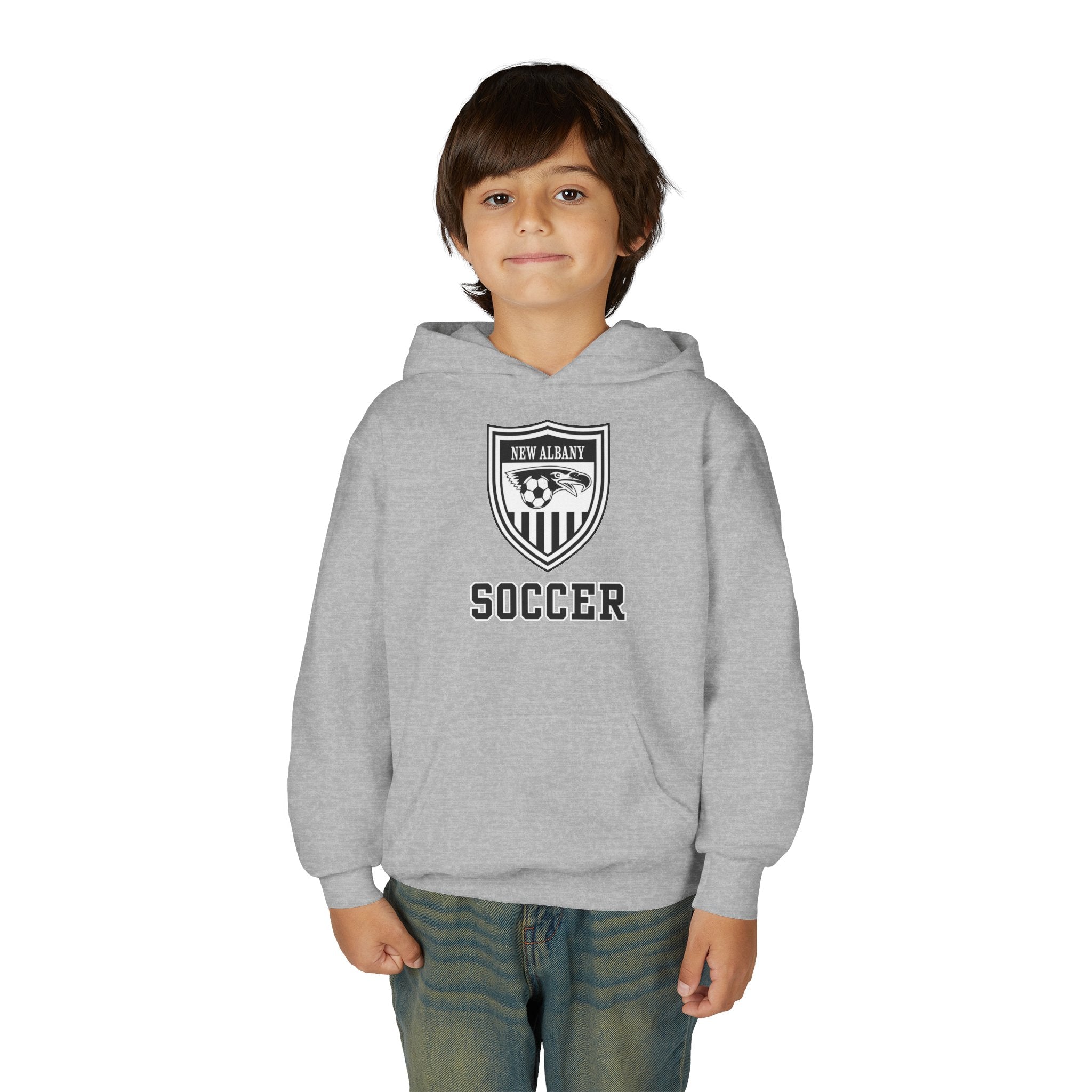 Youth New Albany Youth Soccer League Crest Graphic Hoodie