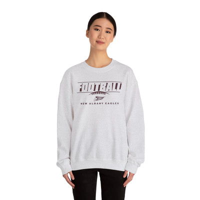 Adult Unisex New Albany Eagles Goal Line Maroon Graphic Sweatshirt