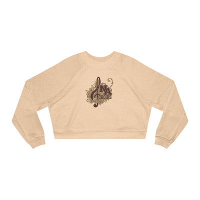 Women's Floral Medley Choirs Graphic Cropped Fleece Sweatshirt