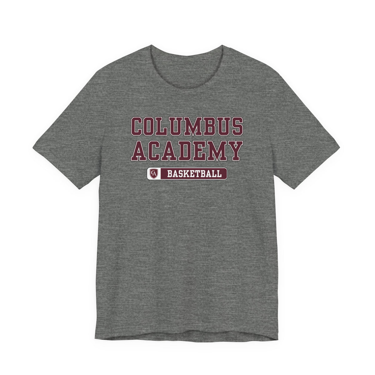 Adult Unisex Columbus Academy Basketball Graphic Short Sleeve Bella + Canvas Soft Tee