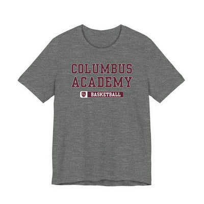 Adult Unisex Columbus Academy Basketball Graphic Short Sleeve Bella + Canvas Soft Tee